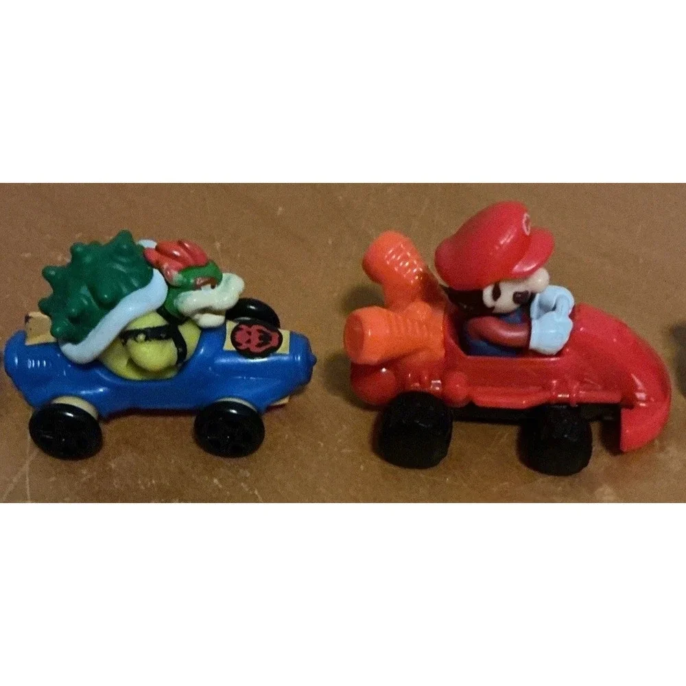 5 Pc 2022 Mario Kart McDonald Happy Meal Toys, Mario, Bowser, Yoshi, Donkey Kong